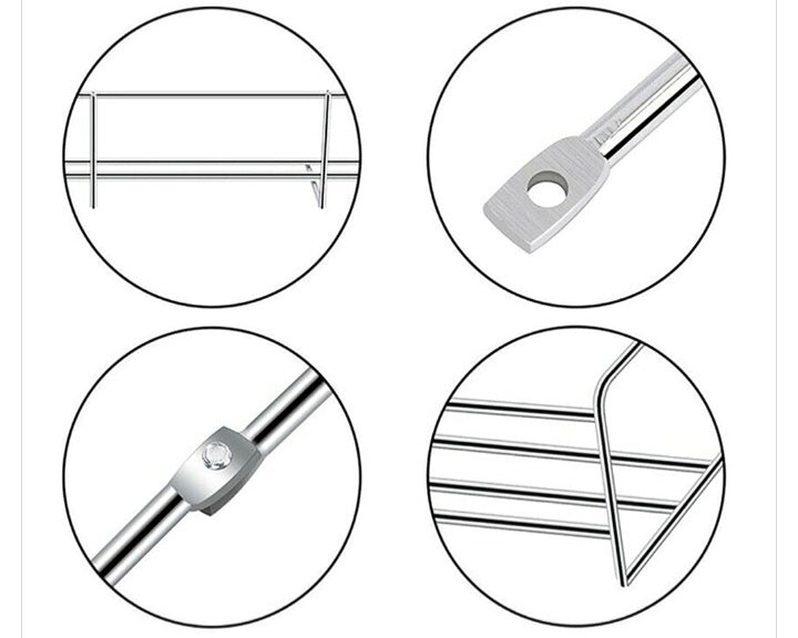 Neo 4 Tier Spice Rack For Kitchen Door Cupboard or Wall