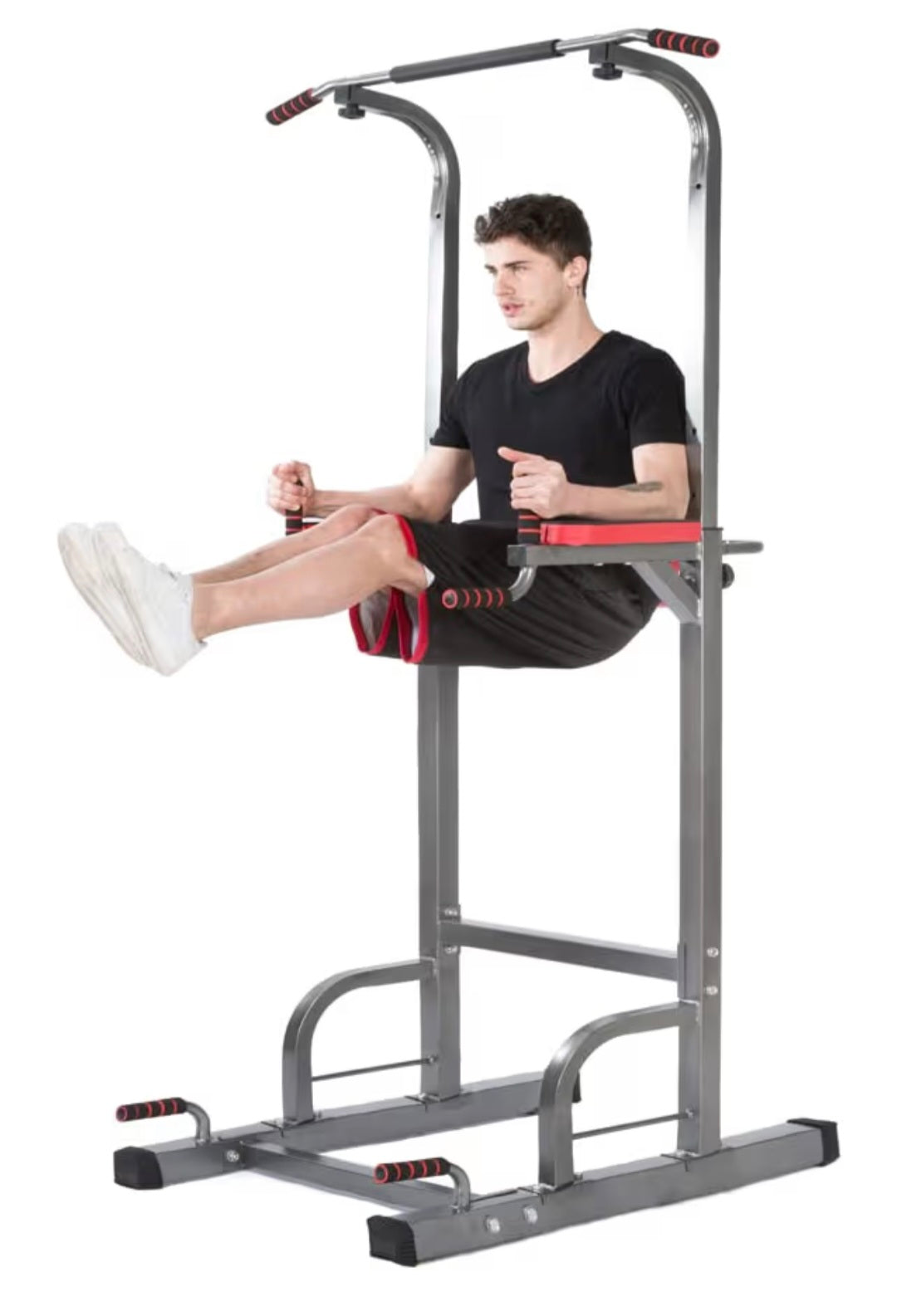 Lx Free Power Tower - Home Gym Adjustable Multi-Function Fitness Equipment Pull Up Bar Stand Workout Station