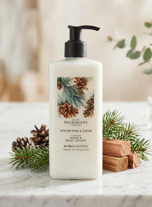 Pecksniff's Winter Pine & Ceder Hand & Body Lotion 480ml