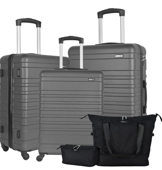 5 Piece Luggage Set in 3 colours 28",24",20" plus travel bag and wash bag Suitcase set