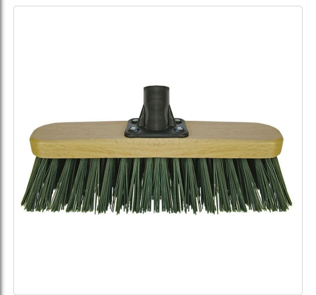 Marksman Stiff PVC Green Garden Broom Head 12 inch 24006C