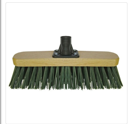 Marksman Stiff PVC Green Garden Broom Head 12 inch 24006C