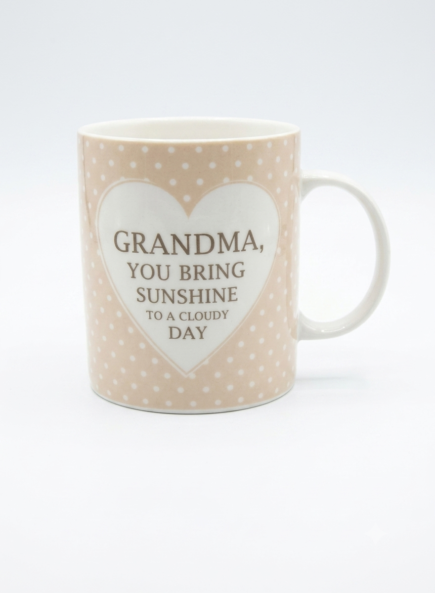 'Grandma, You Bring Sunshine To A Cloudy Day' Ceramic Mug
