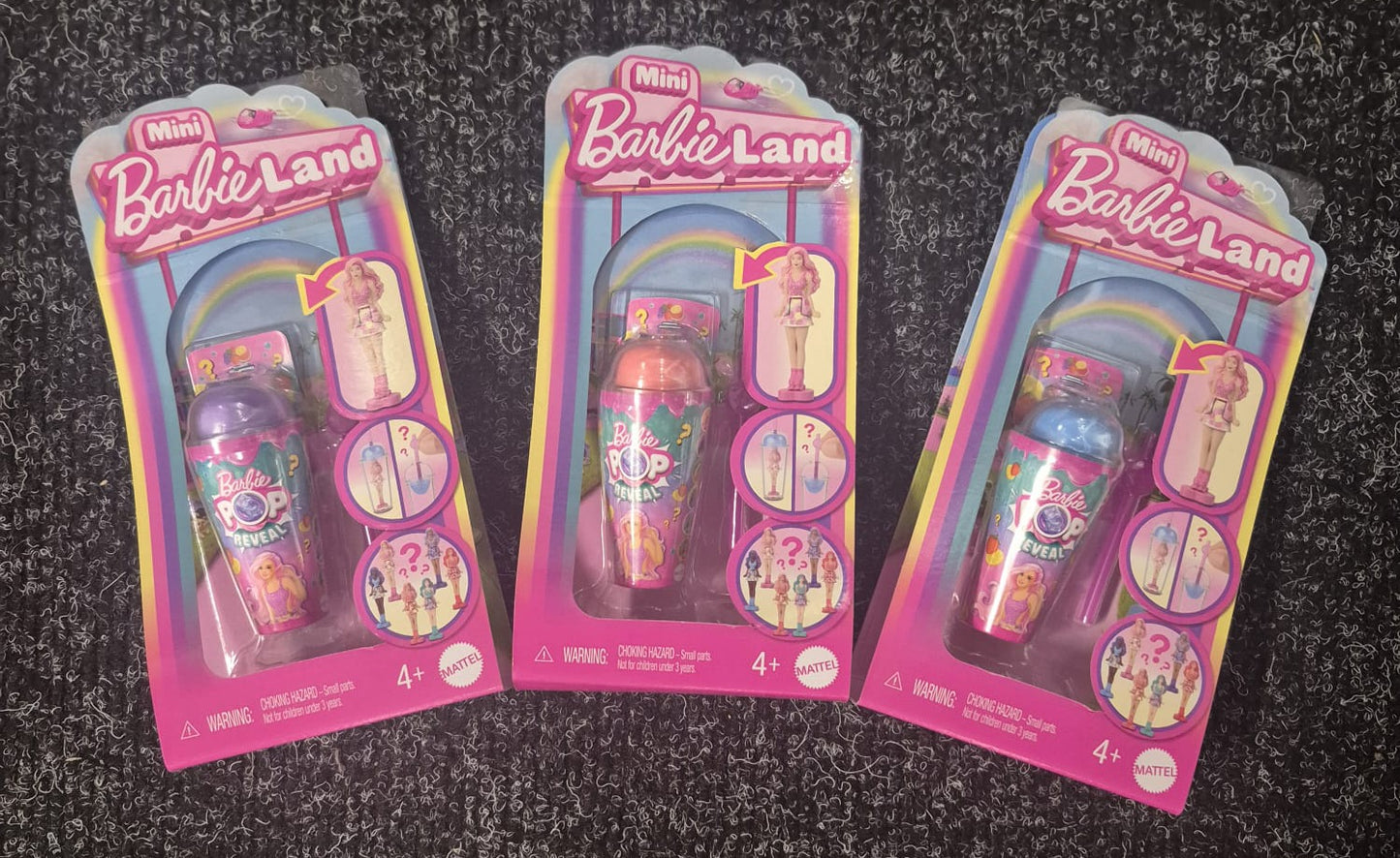Barbie Mini BarbieLand Pop Reveal Dolls 1.5-inch Doll Surprise Sensory Reveal