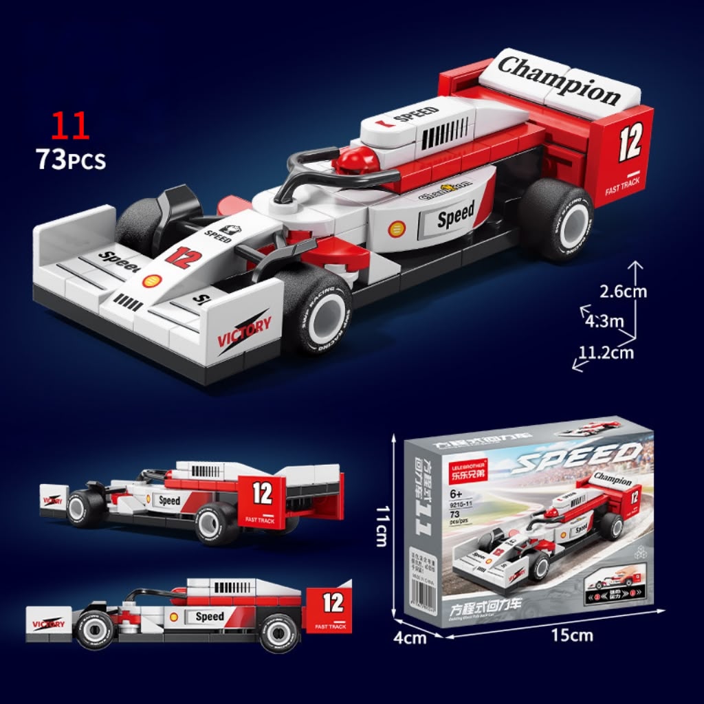 F1 Speed Mini Race Car Building Bricks Model