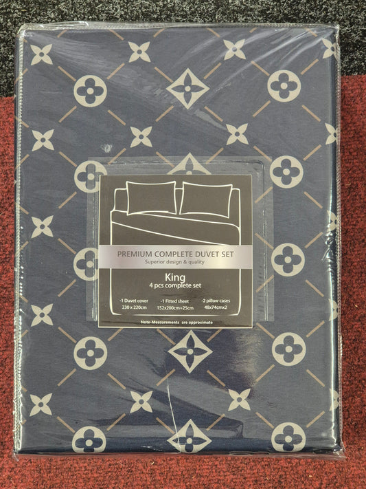 4 Piece Elegant Bedding Set King Size