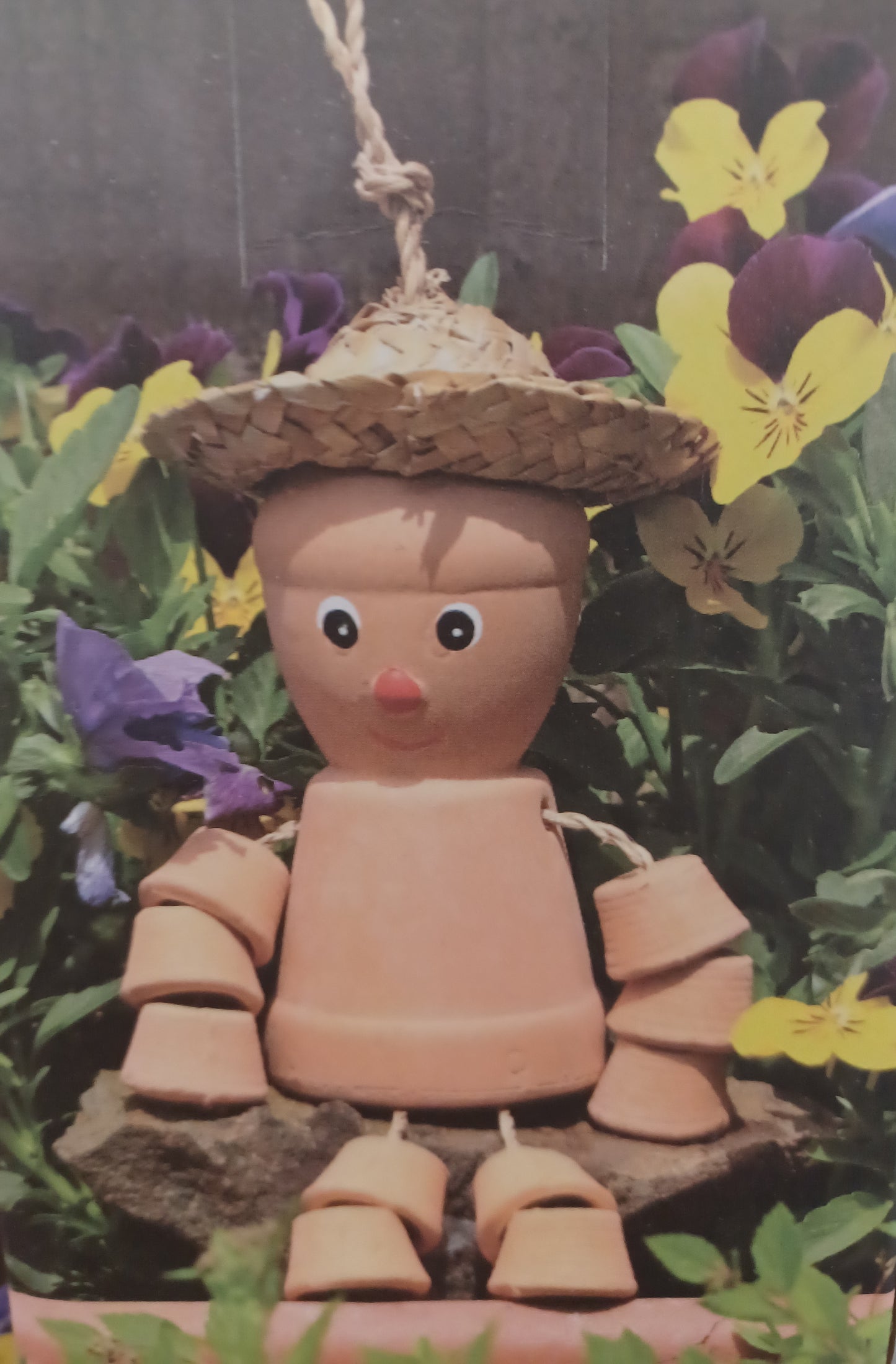 Terracotta Pot Man 25cm x 6cm