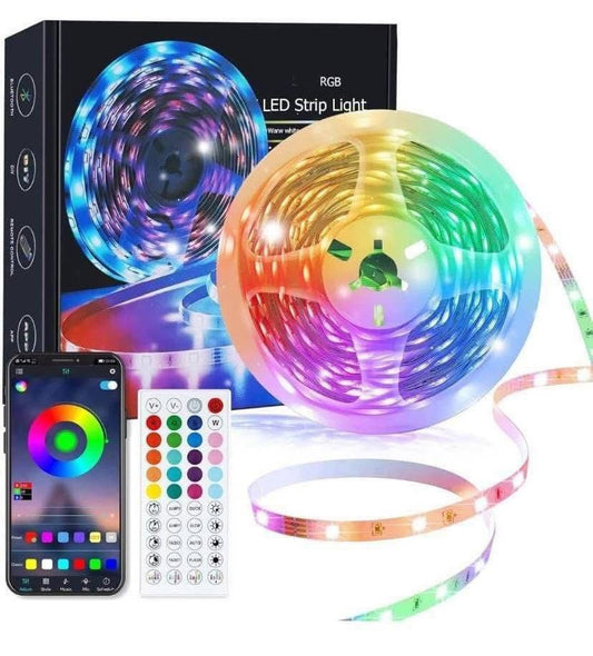 5M Led Lights, Led Strip Light with Music Sync Color Changing, RGB Led Strip Lights with Smart App & Remote Control for Bedroom, Led Light Strips