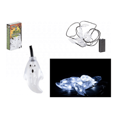 Halloween Set of 8 LED Ghost Lights