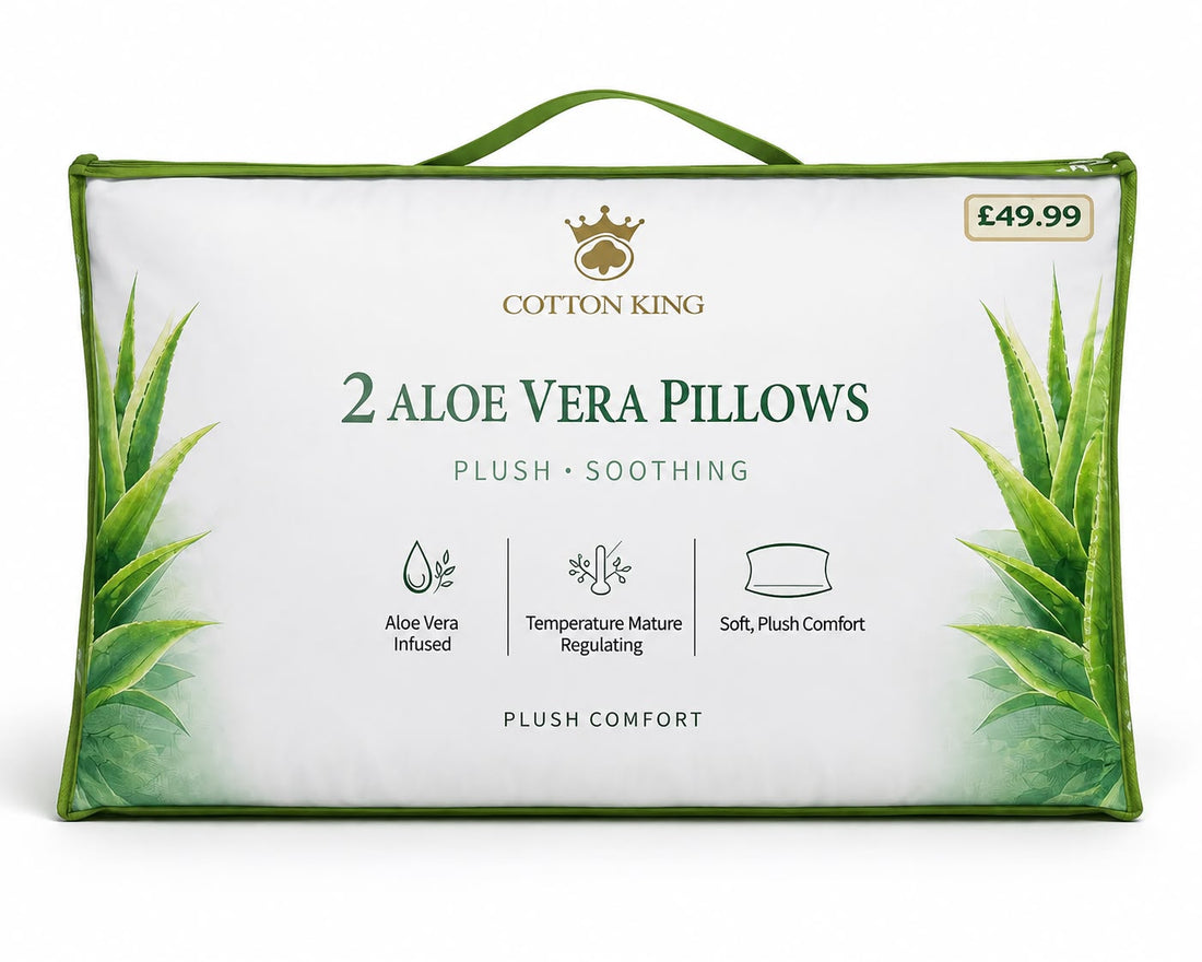 2 Pack Memory Foam Pillows in 5 different designs