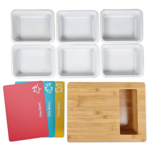Chop-Master 'WORLDS BEST' Chopping Board System 100% Bamboo