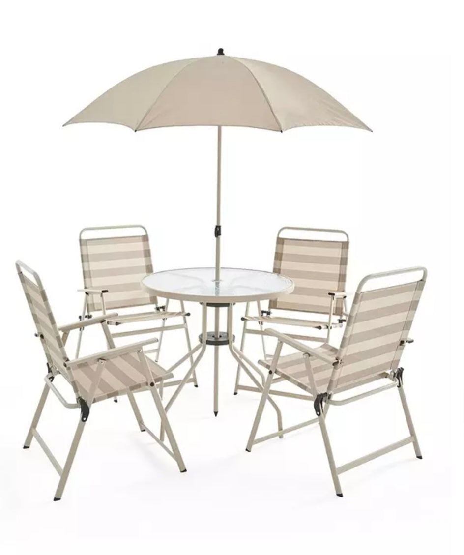 Santa Maria 6-Piece Dining Set - Stripe