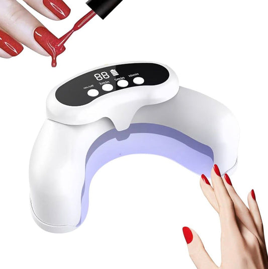 UV LED Nail Lamp - 45W Gel Nail Lamp | Foldable Polish Curing Light | LED for Gel Polish | Claw Curing Light with Timer | Home Salon