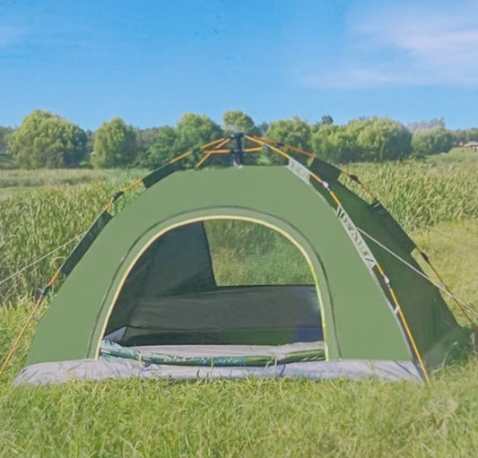 BINTEER Automatic Camping Tent - Green/Blue 2 man