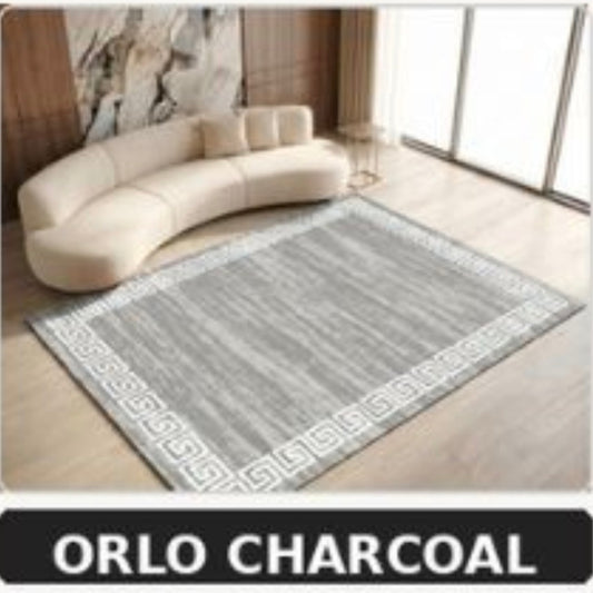 3D Digital Rug Orlo Charcoal 160x230cm