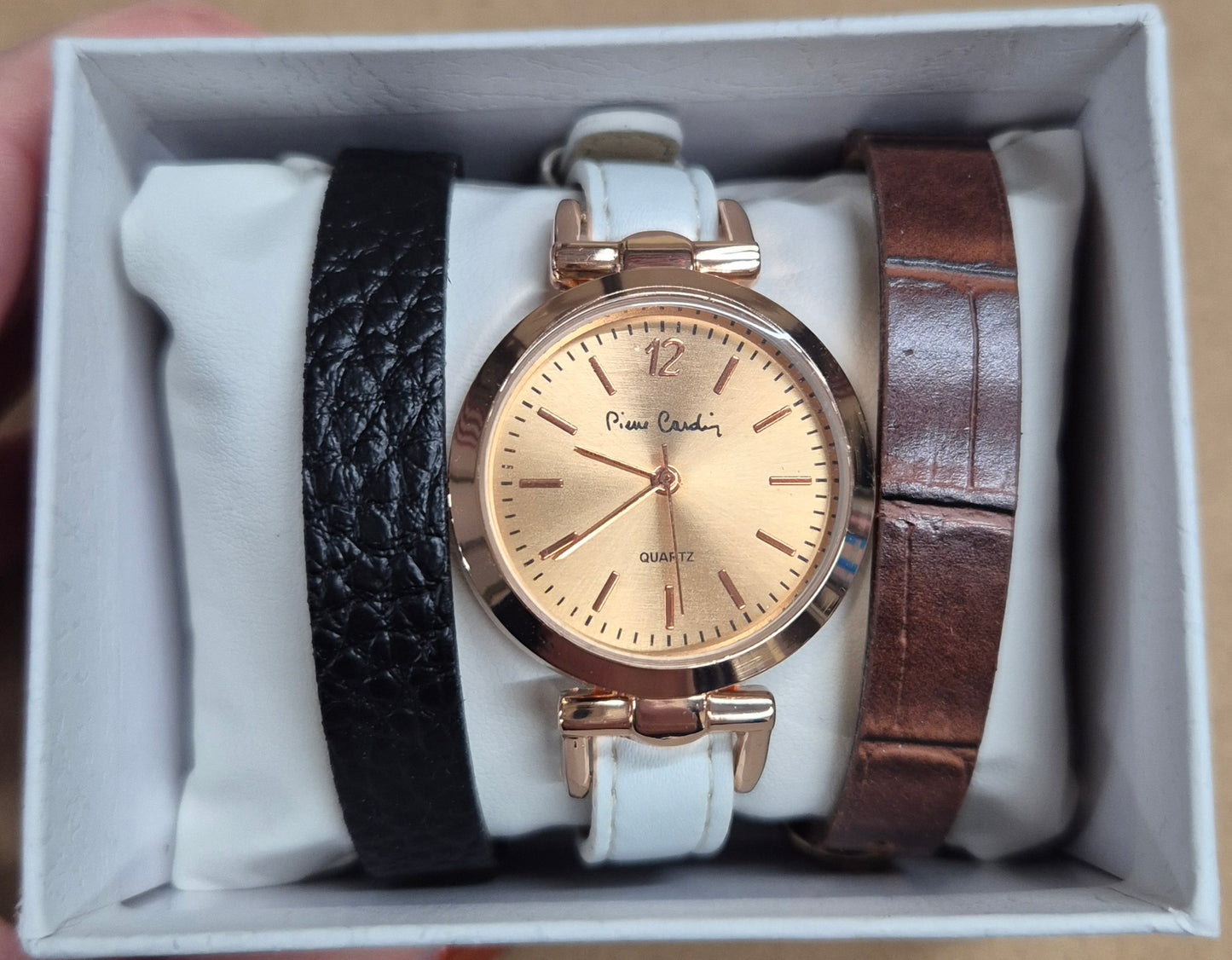 Pierre Cardin Watch with 3 straps and gift box