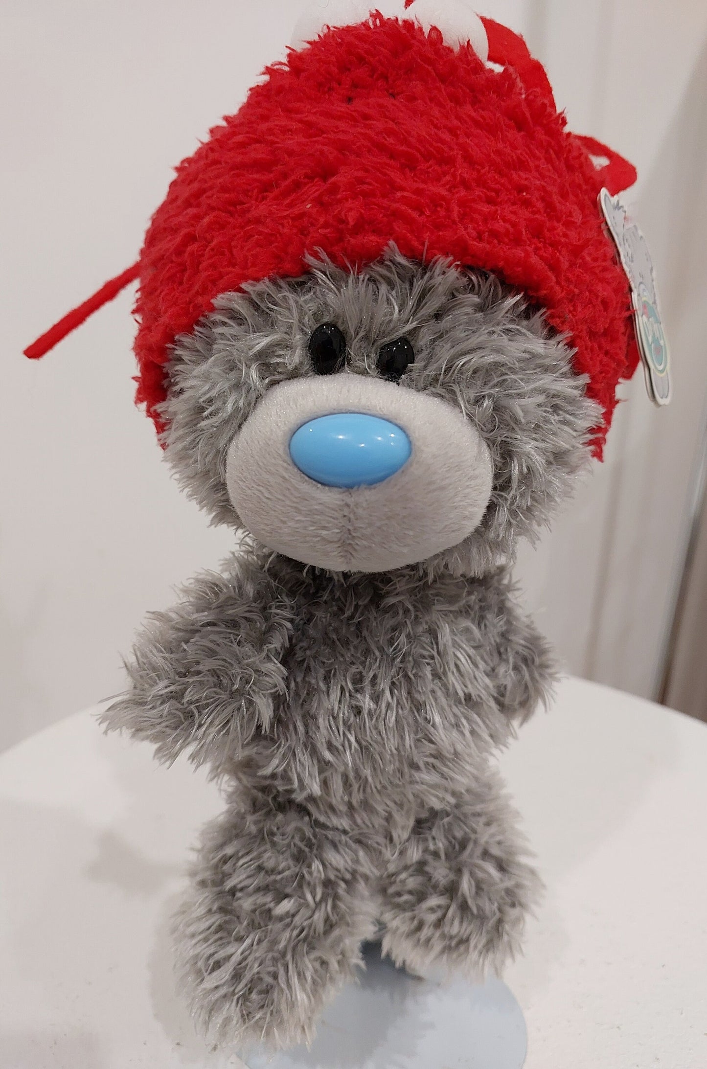 Me To You Grey DINKY Teddy Bear Wearing Red Crab Hat