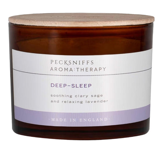Pecksniff's Scented Candle, Deep-Sleep Lavender, 3 Wick 595g | Deep-Sleep Lavender Aromatherapy Candle, Long Burning, 3 Wick