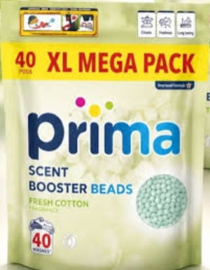 Prima Scent Booster Beads - XL Mega Pack - 40 Pods - Freshener Cotton