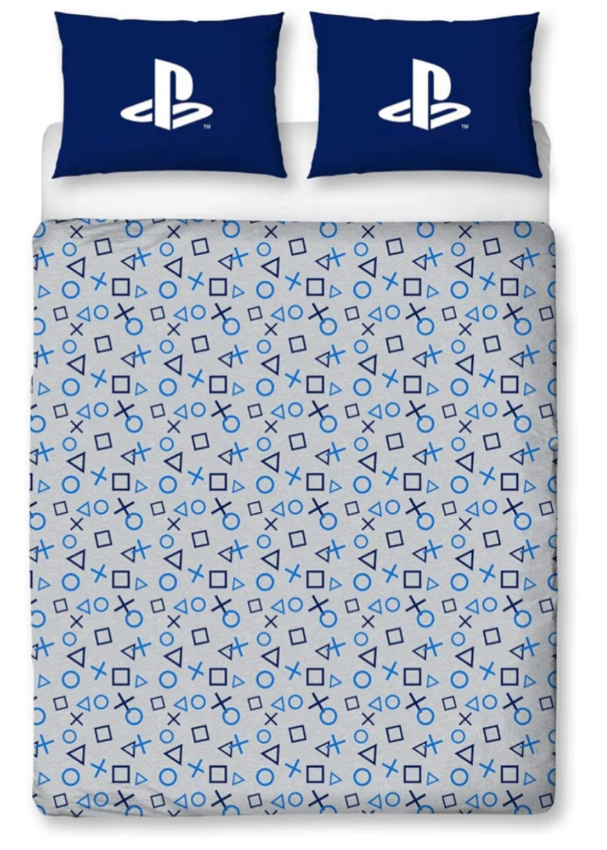 Blue PlayStation Double Duvet Set (Reversible)