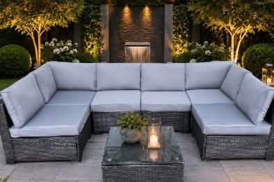 Luxury Charles Bentley 7 Piece Rattan Garden Sofa Set – RRP
£1,999