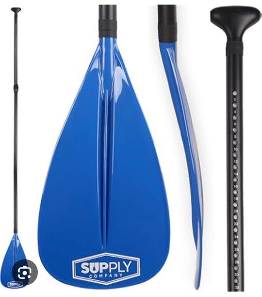 Sup Supply - SUP Paddle - 3 Piece Paddle Board Paddle - Adjustable Stand-up Paddles - Aluminum Floating Paddle Board Paddle - Lightweight, Durable & Packable for Travel