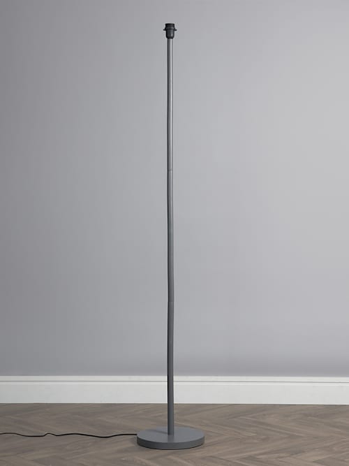 Heather Light Grey Wooden Floor Lamp (Base Only)
