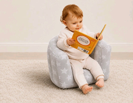 LITTLE ME FLOCKED INFLATABLE CHILDRENS CHAIRS 44x32x33cm