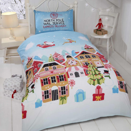 Gingerbread Town Single Christmas Bed Set