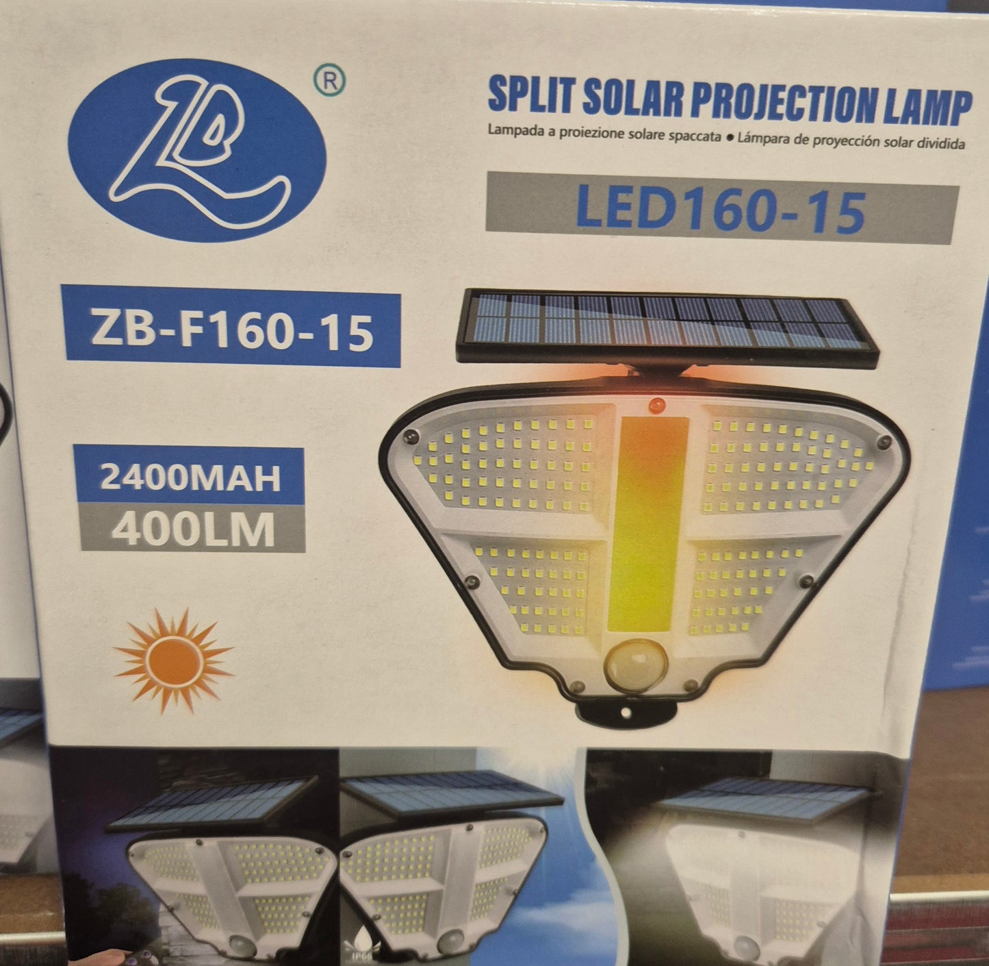 Split Solar Projection Light with Remote Control