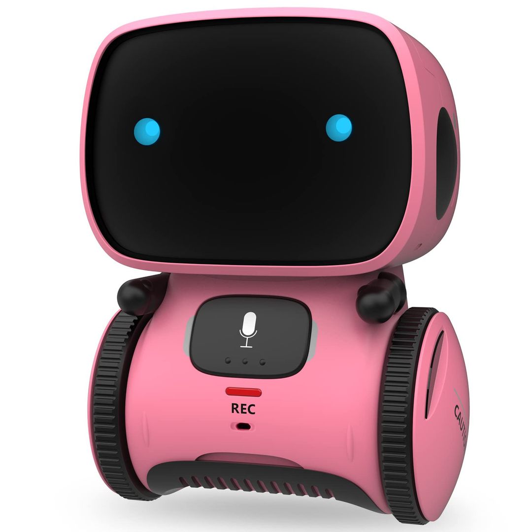 Interactive Smart Robot Toy for Kids with Voice Control, Touch Sensor, Dance, Sing & Record Functions 2 colours