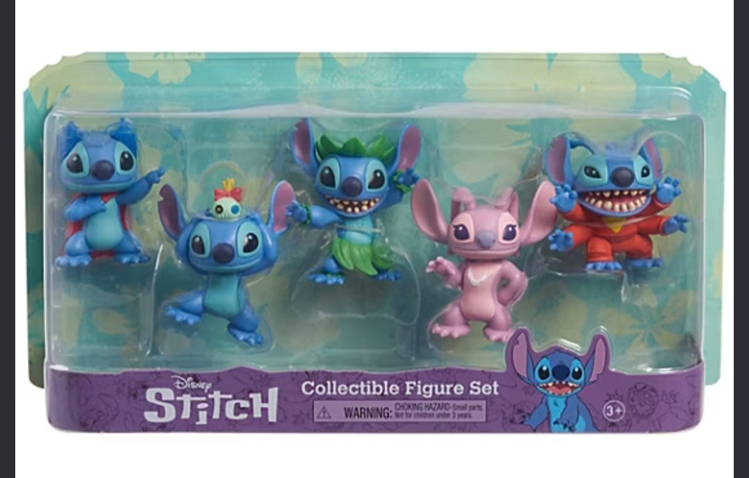Disney’s Lilo & Stitch Collectible Stitch 5 Figure Set