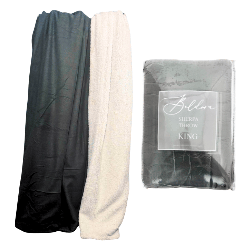 Super Soft Sherpa Throw 200x240cm King Size