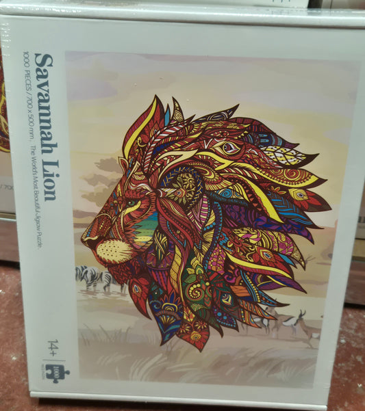 Savannah Lion 1000 Piece Jigsaw Puzzle