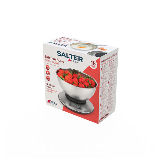 Salter Stainless Steel Scale with bowl