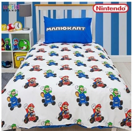 Mario Kart Reversible Single Duvet And Pillowcase