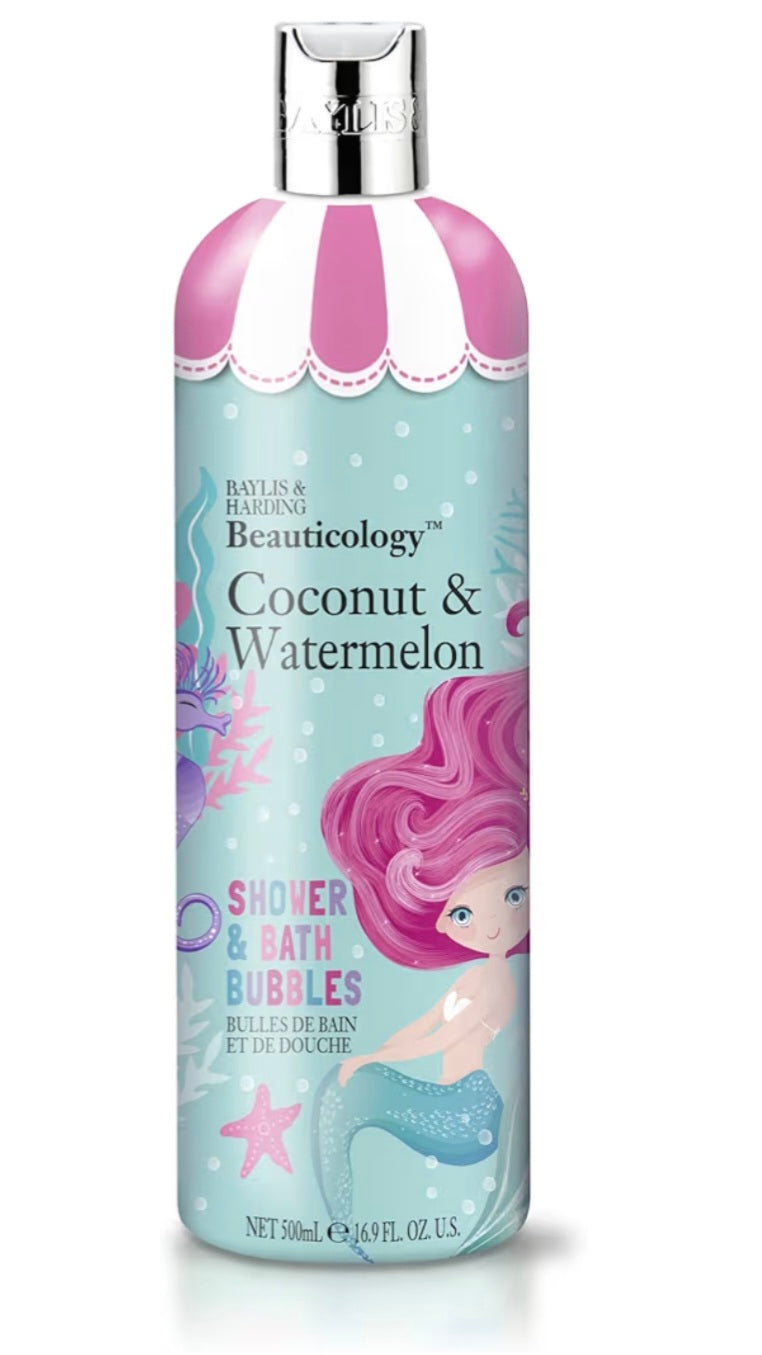 Baylis & Harding Beauticology Mermaid Shower and Bath Bubbles- Vegan Friendly, 500 ml