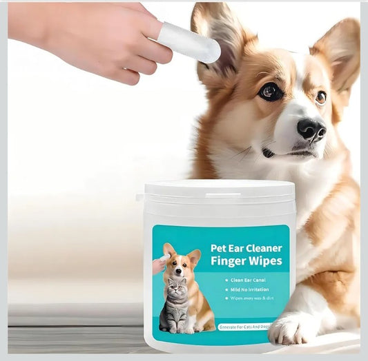 Pet Ear Cleaner Finger Wipes