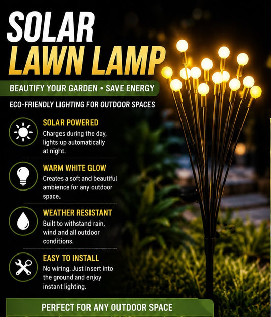 Solar Lawn Lamp Set Of 2