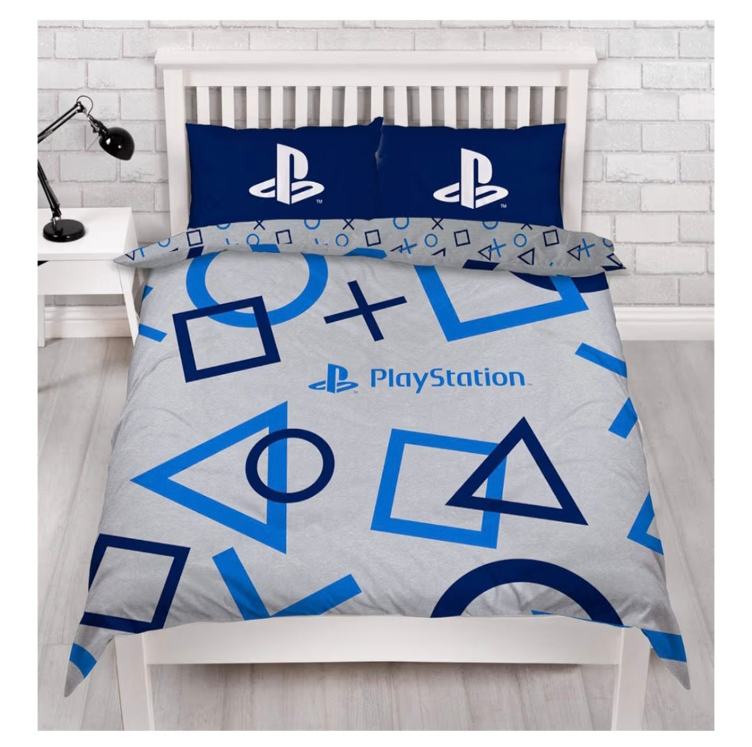 Blue PlayStation Double Duvet Set (Reversible)