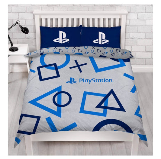 Blue PlayStation Double Duvet Set (Reversible)