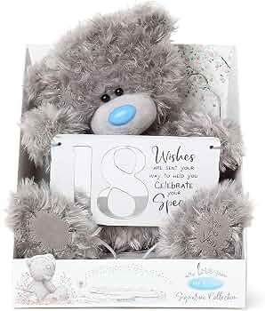 Me to You Tatty Teddy with 18th Birthday Plaque - Official Collection