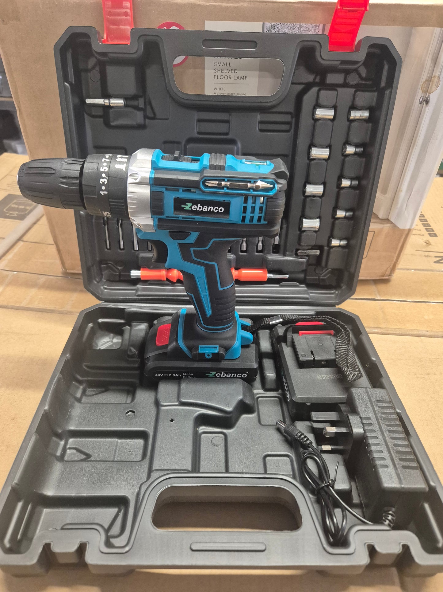 Multi Use Drill with 2 Makita Compatible Batteries, charger & accessories