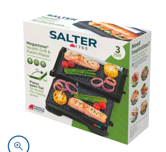 Salter Megastone Small Health Grill & Panini Maker