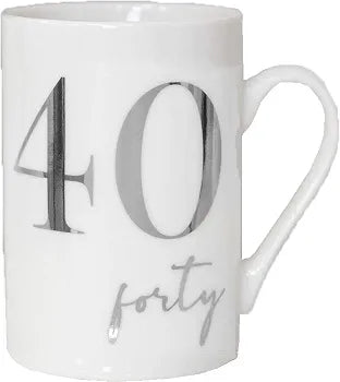 40 Birthday Ceramic Mugs