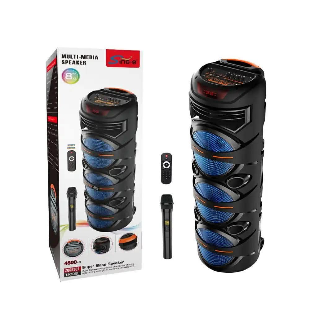 XL Multimedia Portable Bluetooth Super Speaker with Microphone & Remote Control 4500mah