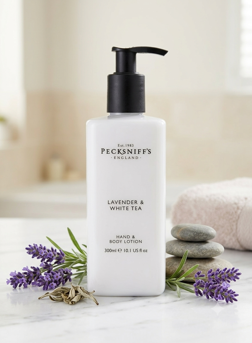 Pecksniff's Lavender & White Tea Hand & Body Lotion 300ml