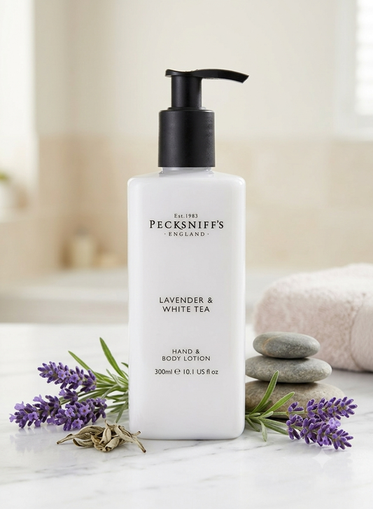 Pecksniff's Lavender & White Tea Hand & Body Lotion 300ml
