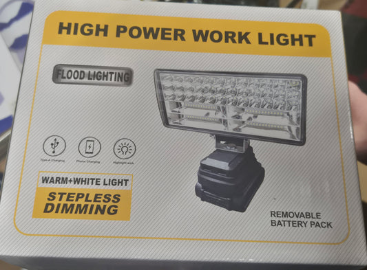 High Power Work Light with Removeable Battery Pack