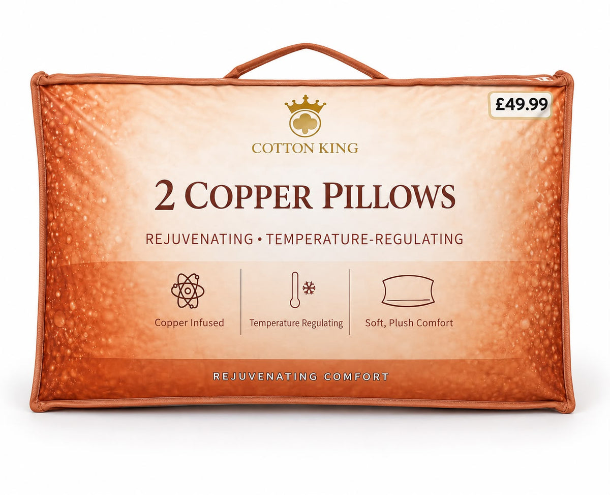 2 Pack Memory Foam Pillows in 5 different designs